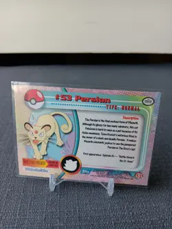 1999 Topps Pokemon #53 Persian Chrome + Base Card *Free Shipping* 🔥 - Image 2