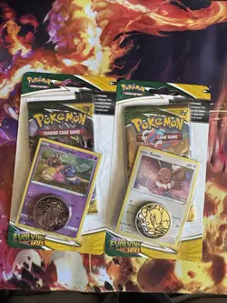 SEALED Evolving Skies Blister Packs - Eevee + Slowpoke Promo Packs Pokemon TCG - Image 1