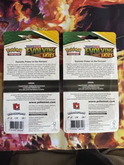 SEALED Evolving Skies Blister Packs - Eevee + Slowpoke Promo Packs Pokemon TCG - Image 2