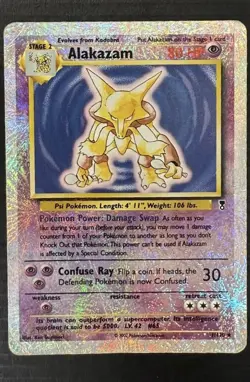 Pokemon Card - Alakazam 1/110 Reverse Holo - Legendary Collection-ENG-Played - Image 1