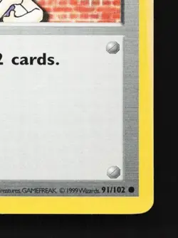 Bill 91/102 HP Base Set English Pokemon Card TCG - Image 3