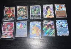 Pokemon Card Lot - Black Bolt/White Flare Illustration Rare, Full Art, Ex, MB NM - Image 1