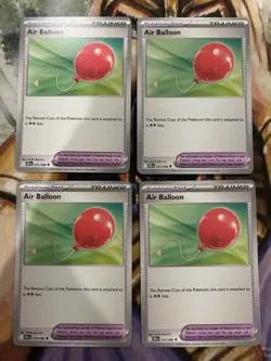 4x Air Balloon 079/086 Pokemon Black Bolt Regular English - PLAYSET - NM/M 🔥 - Image 1