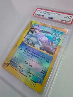 2002 Pokemon Expedition Reverse Foil Marill #120 PSA 8 NM-MT WotC E-Series - Image 3