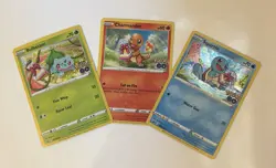 Pokemon Go Black Star Promo Set - Bulbasaur, Charmander, Squirtle - Image 1