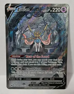 Zacian V GG48 and Zamazenta GG54 Crown Zenith Galarian Gallery NM 2023 Pokemon - Image 4