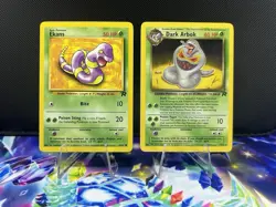 Ekans & Dark Arbok Pokemon Team Rocket Non-holo Lp Condition - Image 1