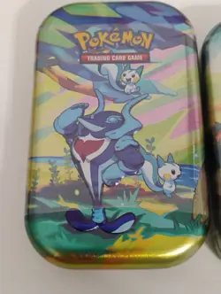 Pokemon Vibrant Paldea Leafeon & Palafin Sealed Mini Tins - Image 4