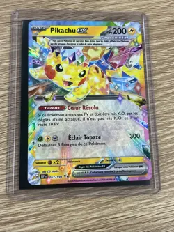 CARTE POKEMON PIKACHU EX 057/191 TERACRISTAL ETINCELLES DEFERLANTES EV08 FR - Image 1