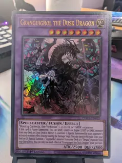 YuGiOh! Granguignol The Dusk Dragon PHHY-EN033 Ultra Rare 1st Ed - Image 1