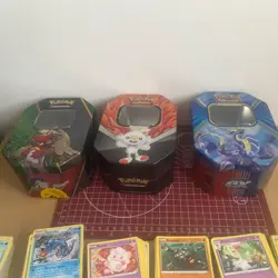 Large Pokemon Cards Common Bundle In 3 Tin Boxes Sun & Moon Scarlet & Violet - Image 2