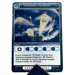 Chaotic TCG Card: Power Punch Holo Foil Rare Attack Card 101/222 1st Edition - Image 1
