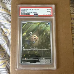 Pokemon 2024 SSP En-Surging Sparks Feebas Illustration Rare Card PSA 9 198/191 - Image 1