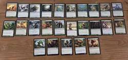 Magic the Gathering 100 Green Card Lot - Image 1