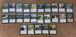 Magic the Gathering 100 Green Card Lot - Image 2