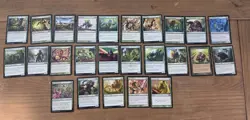 Magic the Gathering 100 Green Card Lot - Image 3