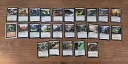 Magic the Gathering 100 Green Card Lot - Image 4