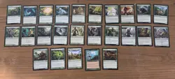 Magic the Gathering 100 Green Card Lot - Image 1