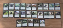 Magic the Gathering 100 Green Card Lot - Image 2