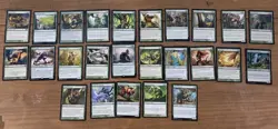 Magic the Gathering 100 Green Card Lot - Image 3