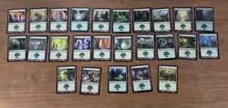Magic the Gathering 100 Green Card Lot - Image 1
