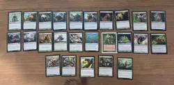 Magic the Gathering 100 Green Card Lot - Image 2