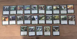 Magic the Gathering 100 Green Card Lot - Image 4