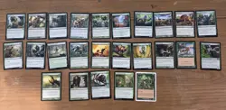 Magic the Gathering 100 Green Card Lot - Image 1