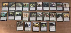 Magic the Gathering 100 Green Card Lot - Image 3