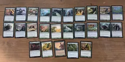 Magic the Gathering 100 Green Card Lot - Image 4