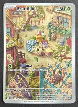 Bramblin 198/193 Paldea Evolved Illustration Rare Holo Pokemon TCG Card NM - Image 1