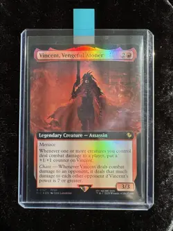 MTG: Final Fantasy Vincent, Vengeful Atoner Extended Art FOIL Rare 0157 NM - Image 1