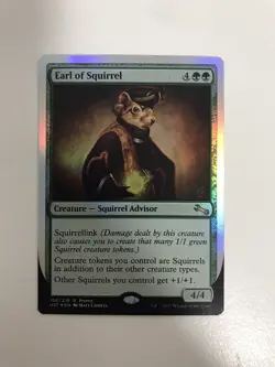 Earl of Squirrel Foil Promo MTG Magic the Gathering Card NM Near Mint UST - Image 1