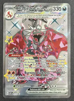 Charizard ex 074 Black Star Promo Full Art Pokemon TCG Card NM - Image 1