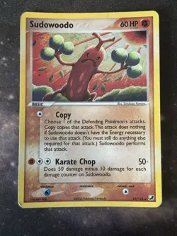 Pokemon Card TCG EX Unseen Forces Sudowoodo Holo Rare 15/115 LP - Image 1