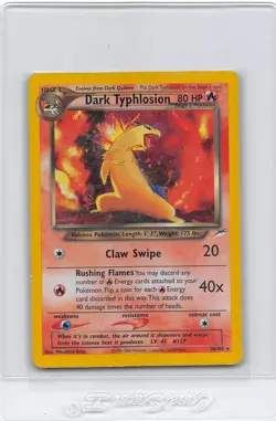 Dark Typhlosion 10/105 - Holo - Neo Destiny - VINTAGE WOTC Pokemon Card - MP - Image 1