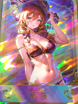 UR Beautiful Waifu Card - Lisa - Goddess Story Genshin Impact FOIL - Image 2