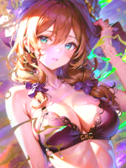 UR Beautiful Waifu Card - Lisa - Goddess Story Genshin Impact FOIL - Image 3