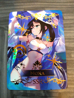SSR Beautiful Waifu Card - Mona - Goddess Story Genshin Impact Foil - Image 2