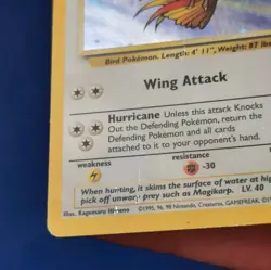 Pokemon Card Pidgeot Holo 6/64 Jungle Rare 1999 Wizards - Image 2