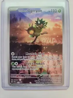 Teal Mask Ogerpon 123 Sv: Scarlet & Violet Promo Cards Holo: CRIMP ERROR CUT - Image 1