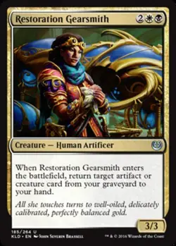 Restoration Gearsmith - Foil - Kaladesh #185/264 MTG Magic The Gathering - Image 1