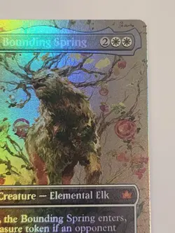 MTG Beza, the Bounding Spring Borderless BLB 287 Foil M Near Mint - Image 3