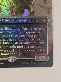 MTG Beza, the Bounding Spring Borderless BLB 287 Foil M Near Mint - Image 4