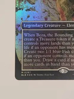 MTG Beza, the Bounding Spring Borderless BLB 287 Foil M Near Mint - Image 5