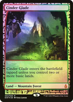 MTG | Cinder Glade - Masterpiece Expeditions - Zendikar - FOIL - Image 1