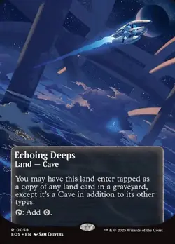 Echoing Deeps (#58) - Foil Extended Art EOS NM MTG - Image 1