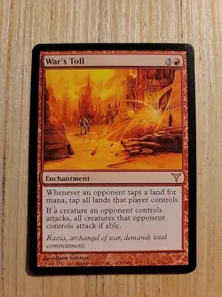 MTG War's Toll Dissension 77/180 Regular Rare NM - Image 1
