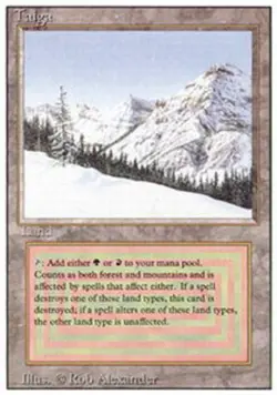 [1x] Taiga Heavy Play, English Revised Edition MTG Magic - Image 1