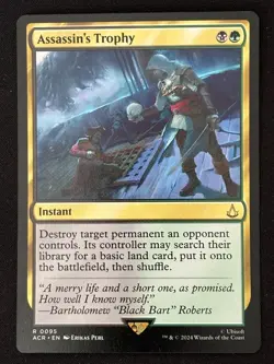 1x MTG Assassin's Trophy - Universes Beyond: Assassin's Creed (ACR) #95 - Magic - Image 1